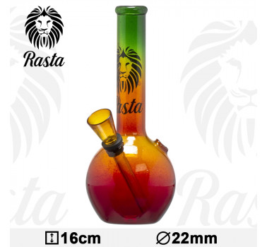 Бонг скляний Amsterdam Rasta Glass Bouncer Bong - H:16cm - D:22мм