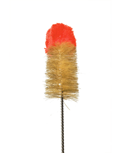 Щітка для колби Kaya Cleaning Brush with Woolen Top, 50cm red/ecru