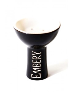 Чаша с белой глины  Embery классическая, черная