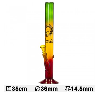 Бонг стеклянный Rasta Lion- H:35cm- ?:36mm
