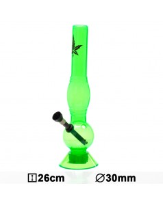 Бонг акриловый Acrylic Bouncer Green H:26cm