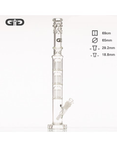 Бонг скляний GRACE GLASS Grace Glass Twisted Cane 3 Percolator H:69cm