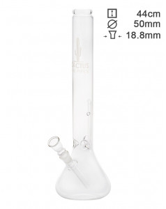 Бонг стеклянный Cactus Beaker - H:44cm - Ø:50mm- Socket:18.8mm
