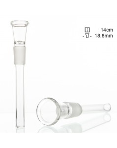 Чиллум скляний з малим отвором d – 18.8 мм, L – 14 см