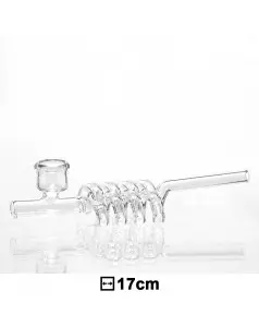 Трубка стеклянная Kawum Spiral Duo- L:17cm
