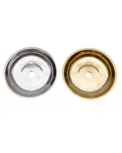 Тарелка металлическая с кругляшками 17*3(1,8)см