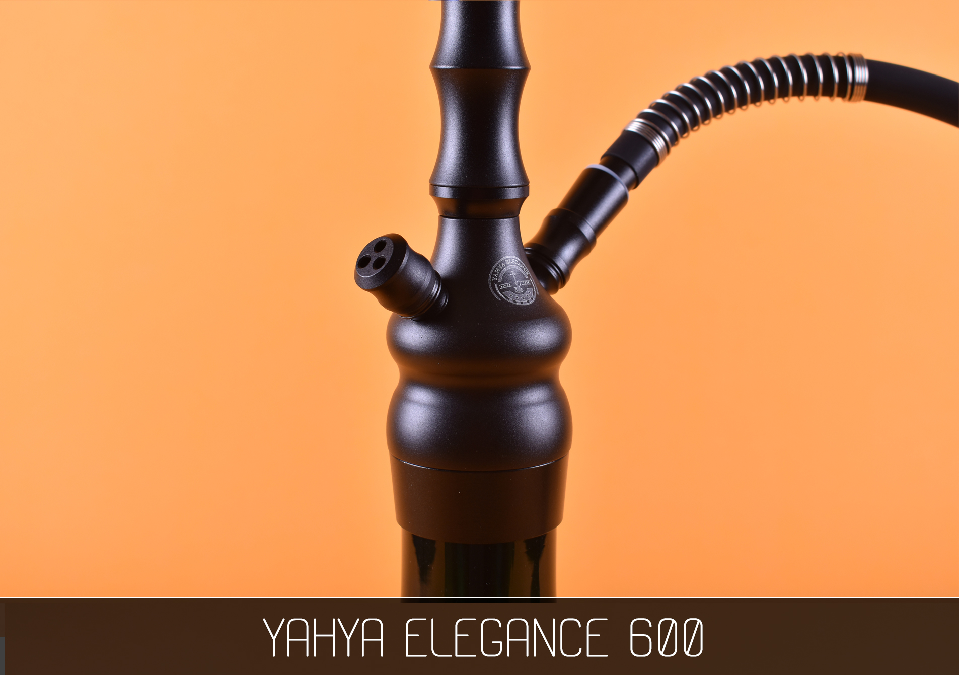 Кальян Yahya Elegance 600 чорний - фото 7 - Kalyanchik.ua